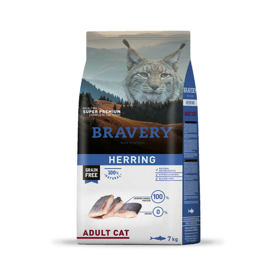 BRAVERY ARENQUE GATO ADULTO 7 KG