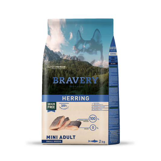 BRAVERY HERRING MINI ADULTO RAZAS PEQUEÑAS 2 KG