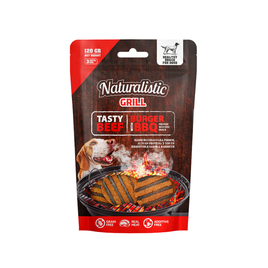 NT GRILL SABROSA HAMBURGUESA DE TERNERA CON BARBACOA, 3 UNIDADES, 120 GR