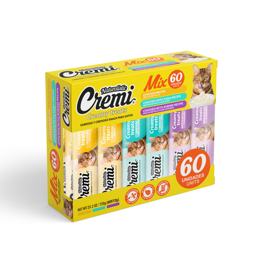 NT CREMI BOX MEZCLA DE ALIMENTOS PARA POLLO, 60 SOBRES