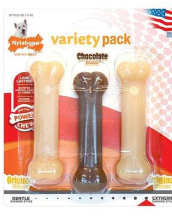 NYLABONE TRIPLE PACK – (REGULAR: ORIGINAL Y CHOCOLATE)