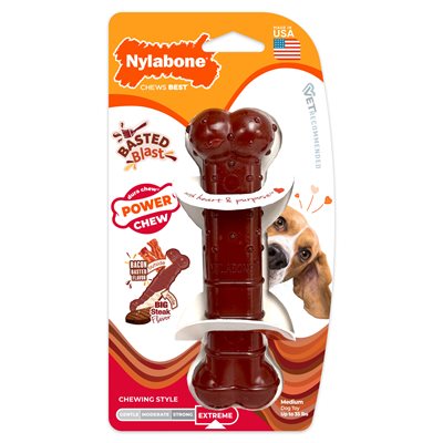 NYLABONE BONE WOLF TOCINO Y BISTEC